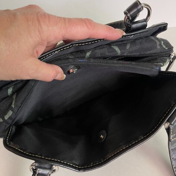Treviso Black with Polka Dots Shoulder Bag - Picture 5 of 11